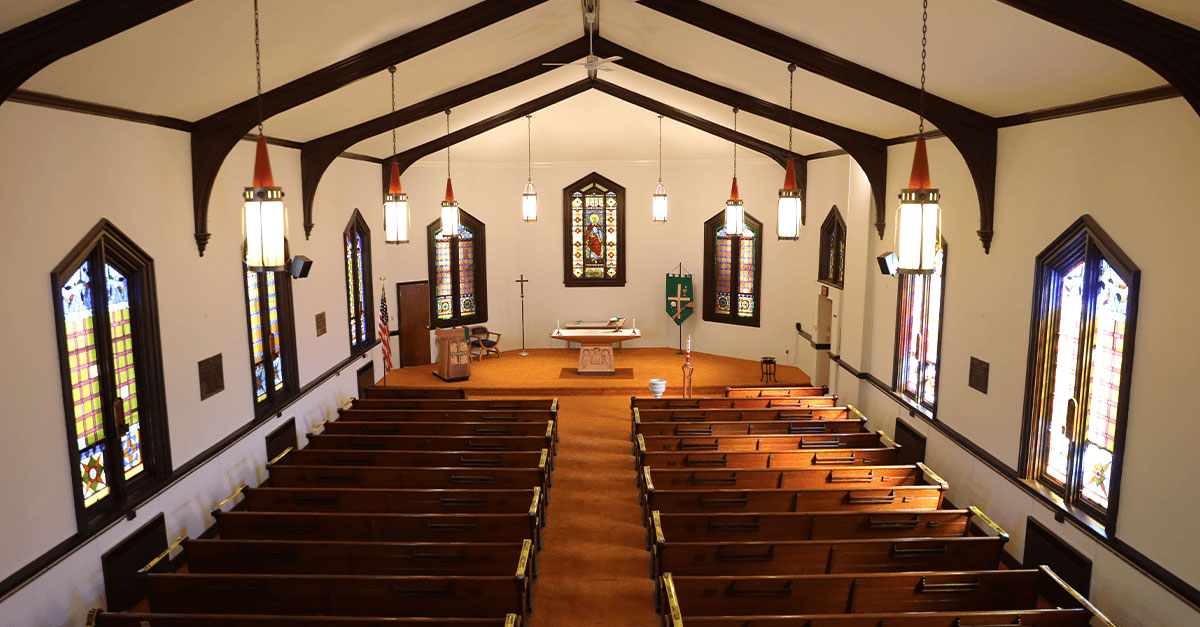 Grace Evangelical Lutheran Church Sanctuary View from Second Floor